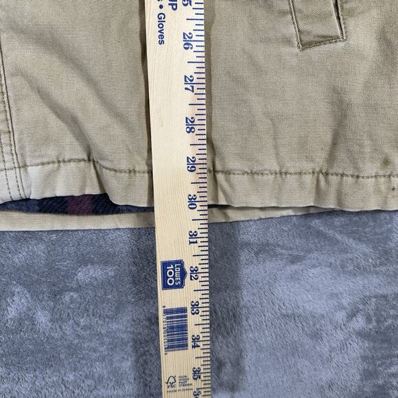 Carhartt Men's XL Chore Coat Beige Canvas Button Workwear Jacket Blanket Lined - Picture 4 of 7